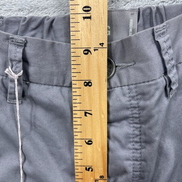 Zadig & Voltaire Pomelo Pants Womens 34 Gray Striped Cotton Mid-Rise Button-Fly - Picture 15 of 16